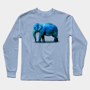 Blue Elephant Long Sleeve T-Shirt